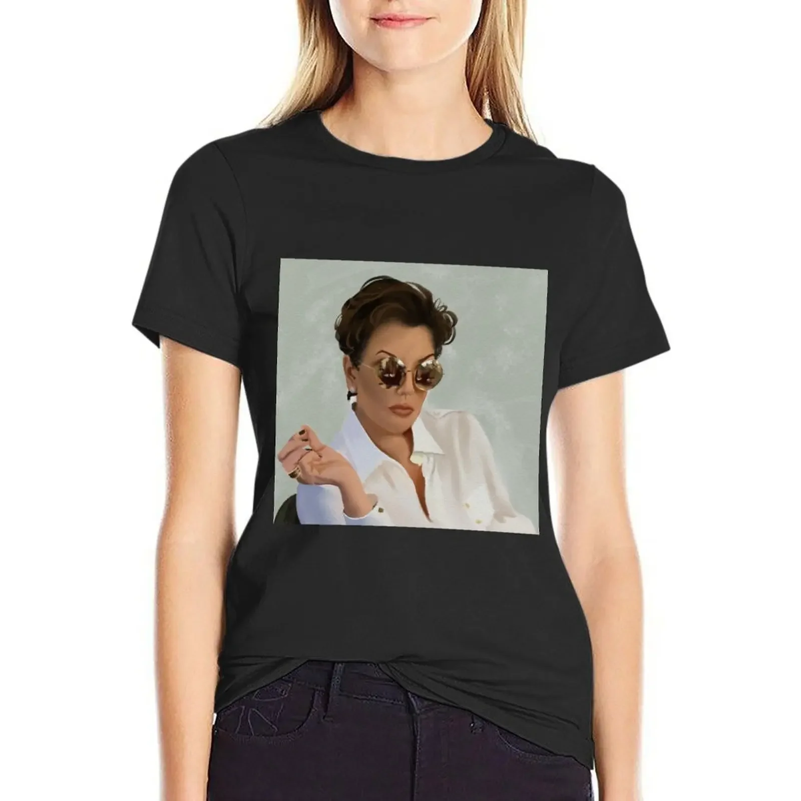 Kris Jenner T-Shirt animal print cute clothes animal print shirt for girls tops for Women
Kris Jenner T-Shirt animal print cute clothes animal print shirt for girls tops for Women