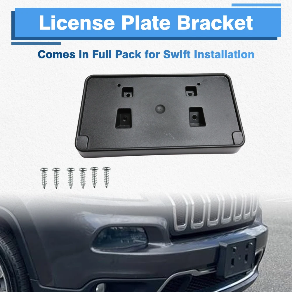 Front Bumper License Plate Bracket For Jeep Cherokee Latitude Limited North Sport 2014 2015 2016 2017 2018 68207291AB 68207291AC
Front Bumper License Plate Bracket For Jeep Cherokee Latitude Limited North Sport 2014 2015 2016 2017 2018 68207291AB 68207291AC