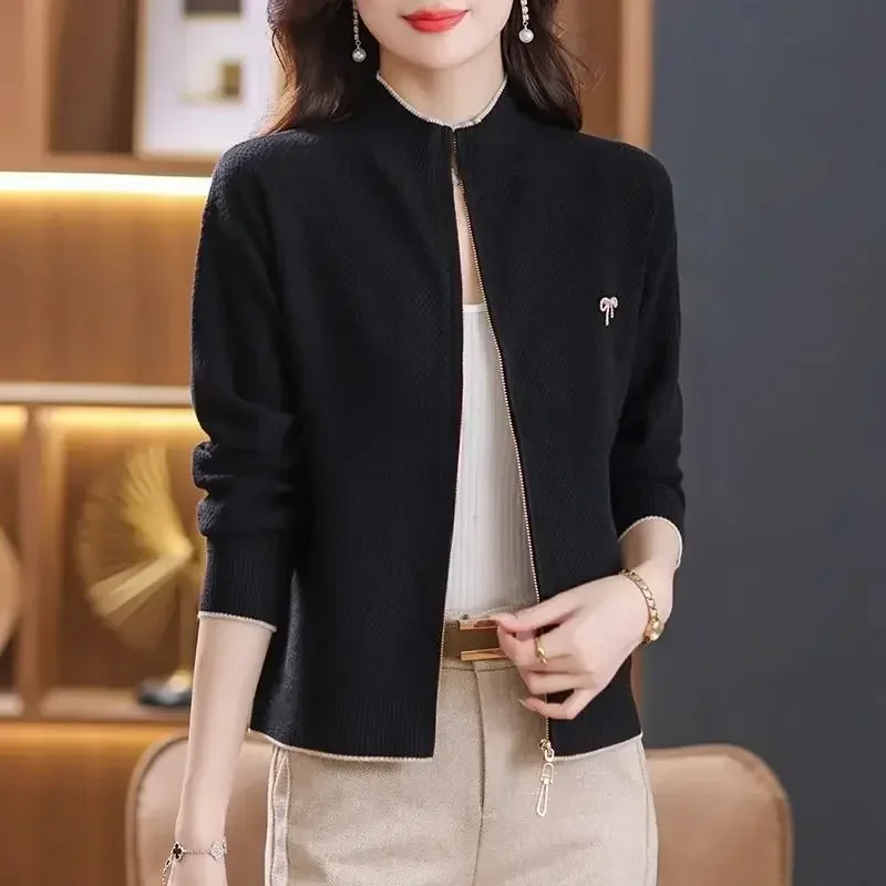 Knitted Bomber Jacket for Women Zip-up Loose Trend 2024 Long Sleeve Baseball Aviator Coat Woman New Products Luxury Korean Style
Knitted Bomber Jacket for Women Zip-up Loose Trend 2024 Long Sleeve Baseball Aviator Coat Woman New Products Luxury Korean Style