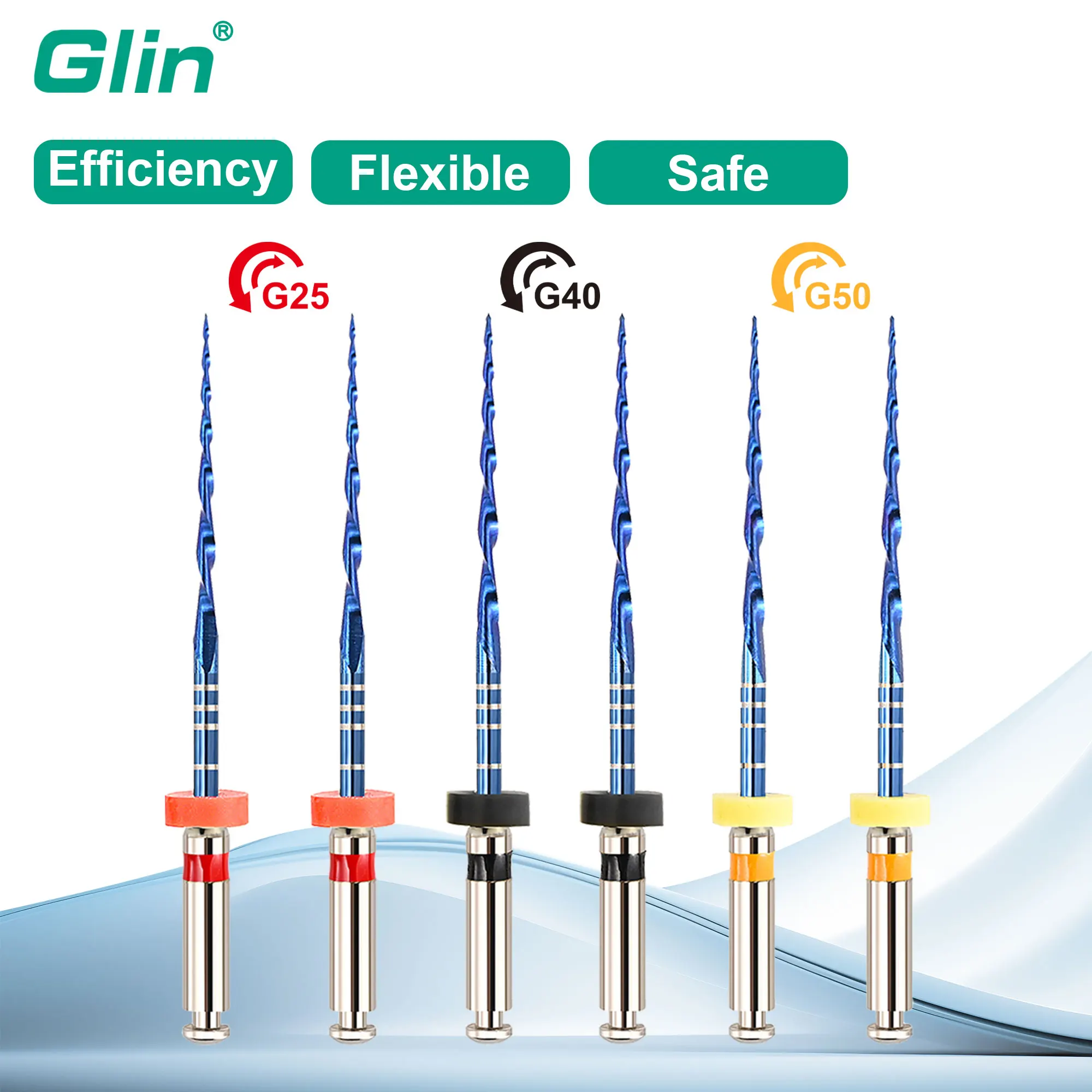 Glin Blue Heat Activation Files Endo NITI File Dental One Files Dentistry Endodontic Instrument
Glin Blue Heat Activation Files Endo NITI File Dental One Files Dentistry Endodontic Instrument