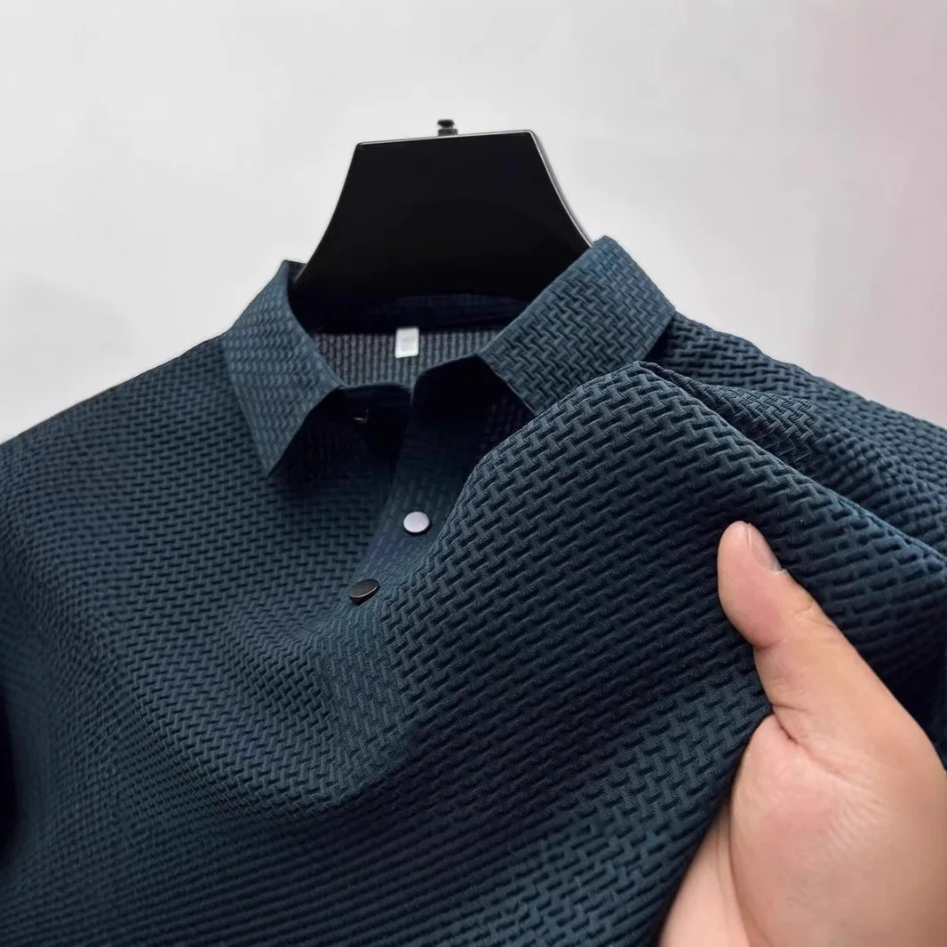 Casual Polo Shirt Short Sleeve T-shirt Flip Collar Business Sports T-shirt Men's Style
Casual Polo Shirt Short Sleeve T-shirt Flip Collar Business Sports T-shirt Men's Style