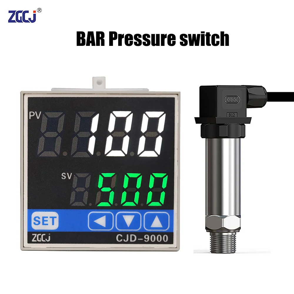 Pressure meter with relay and SSR output with low and high alarm output control gauge 0-0.5BAR 1BAR 10BAR 50BAR 100BAR 300BAR
Pressure meter with relay and SSR output with low and high alarm output control gauge 0-0.5BAR 1BAR 10BAR 50BAR 100BAR 300BAR