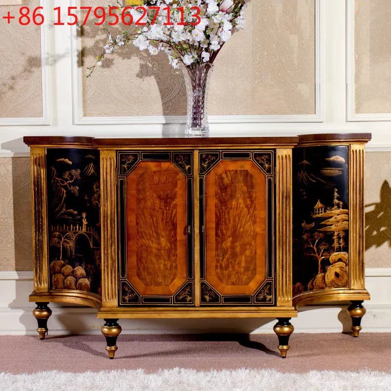 French court solid wood porch cabinet carved hand-painted high-end living room dining room locker villa luxury home
French court solid wood porch cabinet carved hand-painted high-end living room dining room locker villa luxury home
