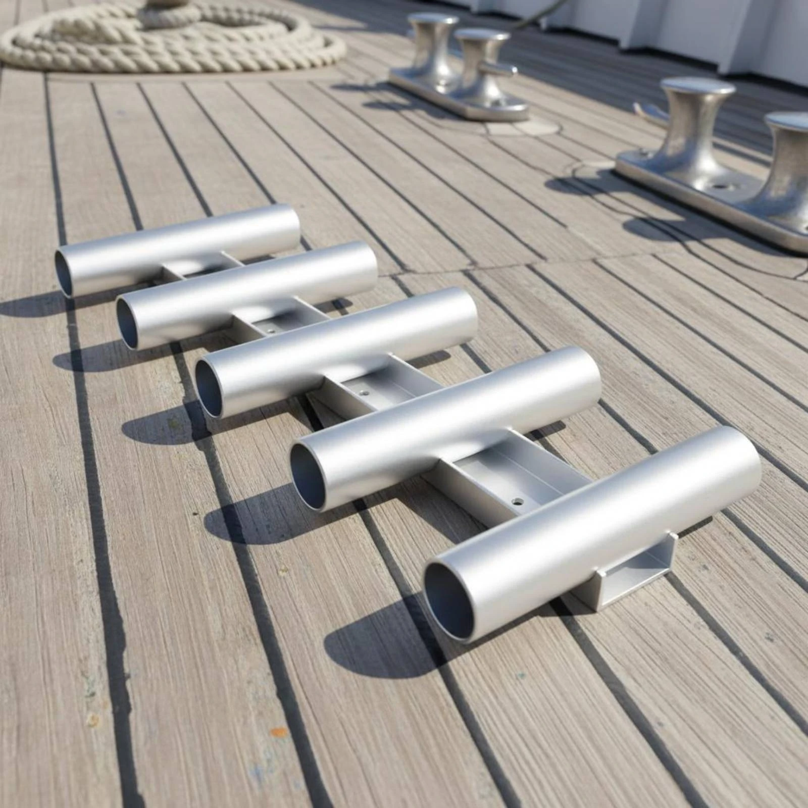 5 Rod Holder Corrosion Resistant Aluminum Rod Holder Easy to Mount for Anglers, Tow Vehicle
5 Rod Holder Corrosion Resistant Aluminum Rod Holder Easy to Mount for Anglers, Tow Vehicle