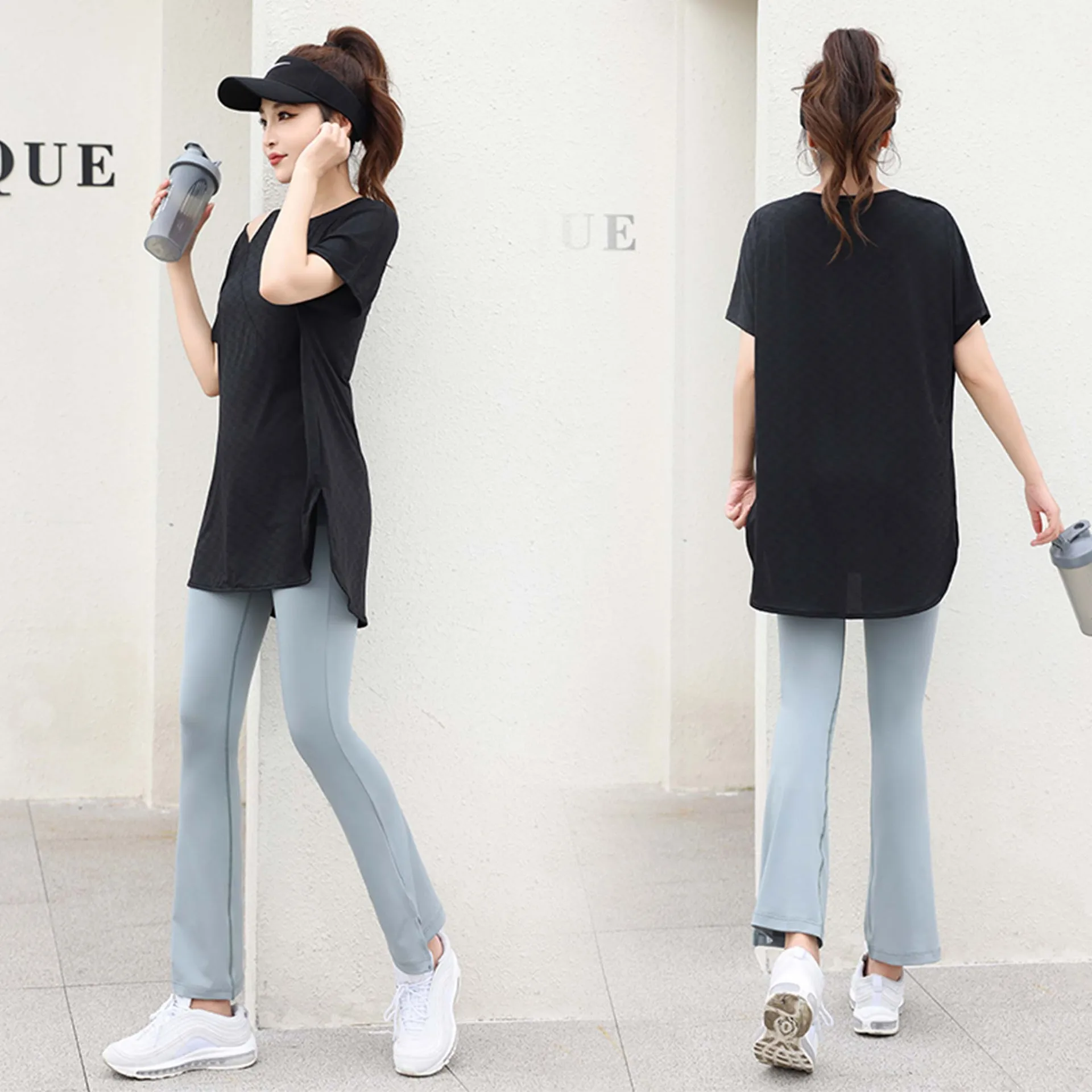 Yoga clothes women's summer loose large size fitness running sports top short sleeve T-shirt elastic
Yoga clothes women's summer loose large size fitness running sports top short sleeve T-shirt elastic