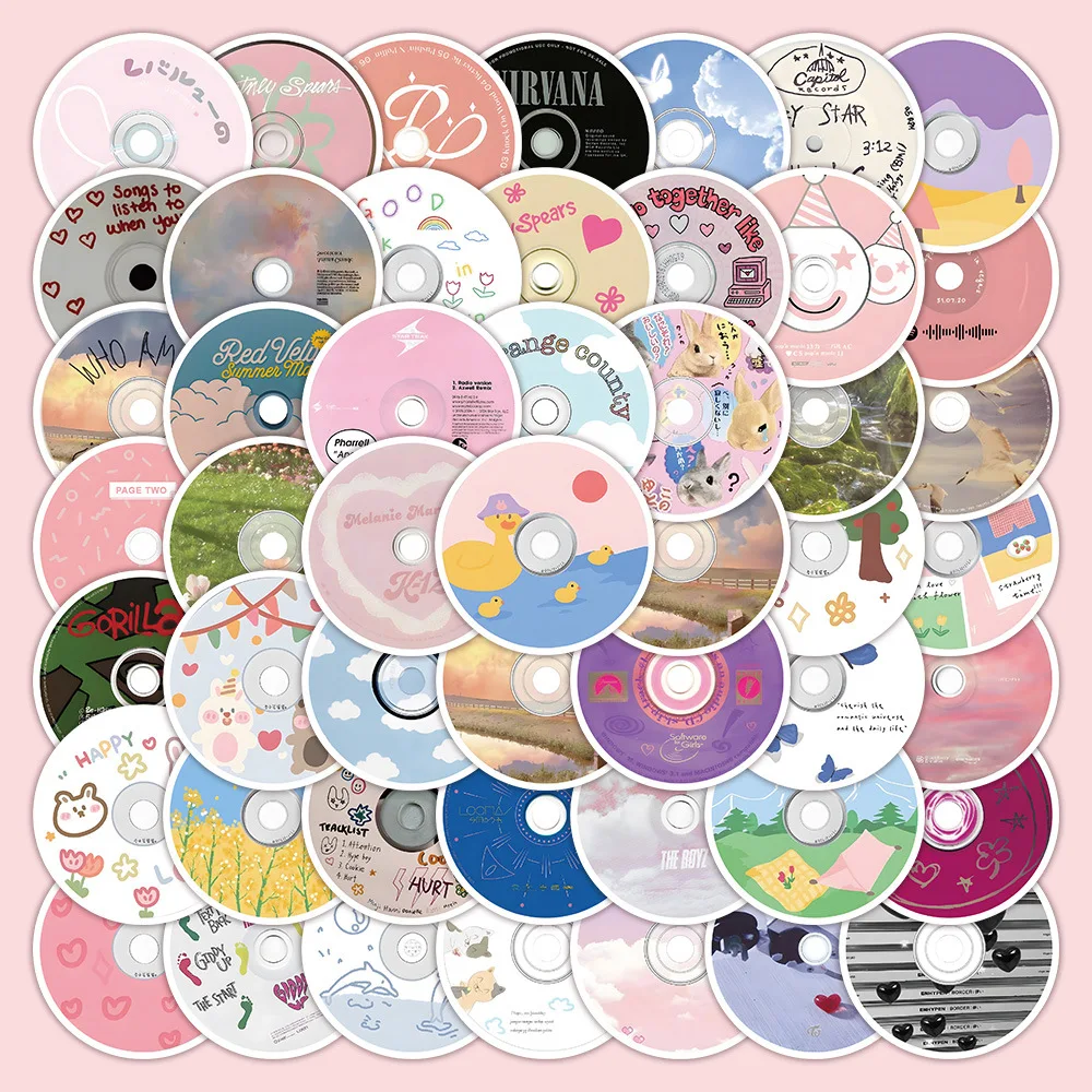 10/60PCS Music Disc Cartoon Stickers CD Style Graffiti Decals Music Lovers Decoration DIY Toy Laptop Guitar Car Bike Skateboard
10/60PCS Music Disc Cartoon Stickers CD Style Graffiti Decals Music Lovers Decoration DIY Toy Laptop Guitar Car Bike Skateboard
