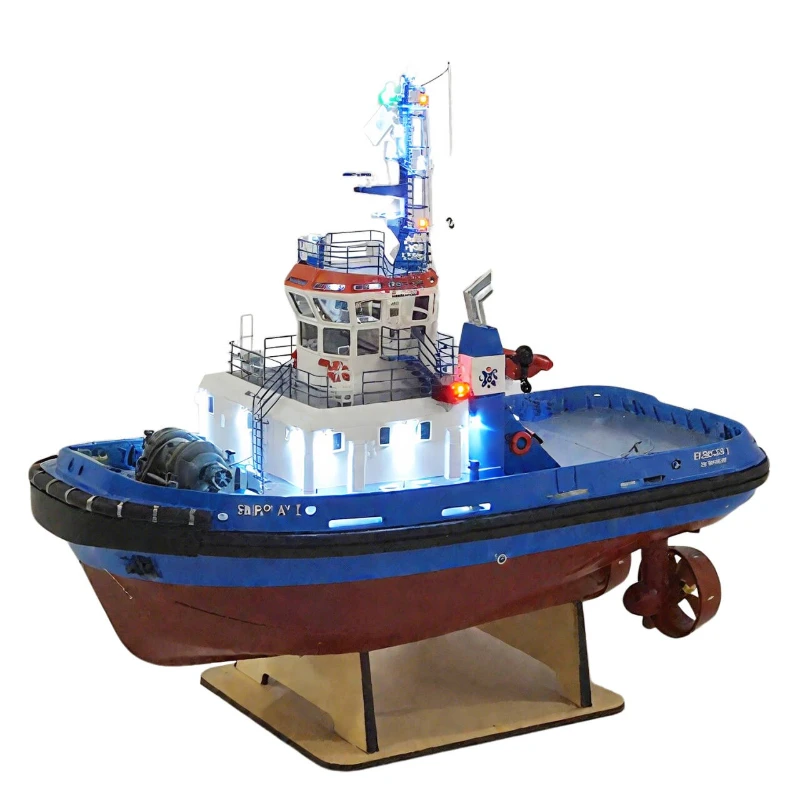 1/50 RC Tugboat Model RTR Fiberglass Port Operation Ship Upgraded LED Lighting Version High Simulation Dynamic RC Boat Model Toy
1/50 RC Tugboat Model RTR Fiberglass Port Operation Ship Upgraded LED Lighting Version High Simulation Dynamic RC Boat Model Toy
