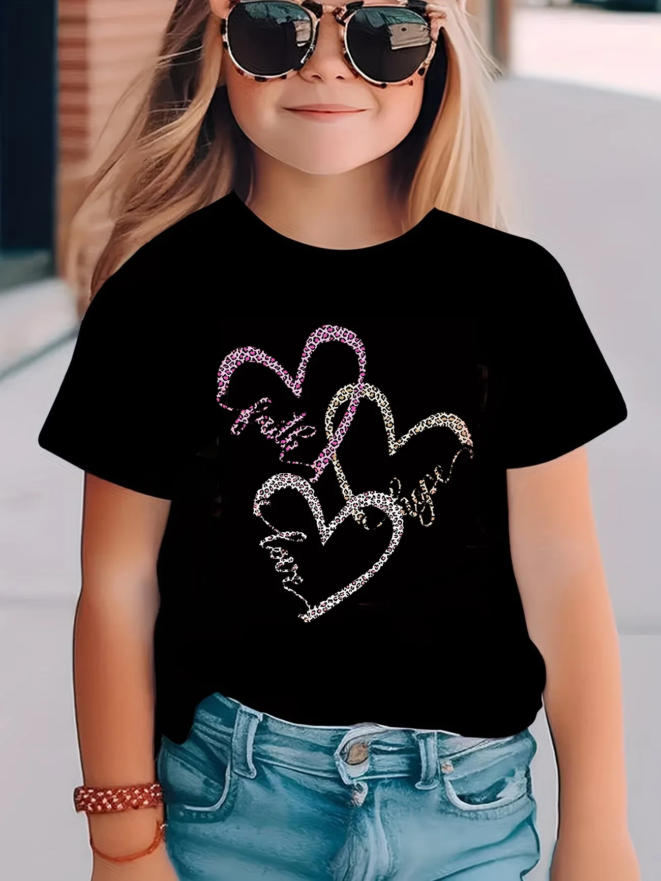 Leopard Print with Love Heart T Shirts Kids Children's T-shirt Boys Girls Summer Spring Casual Top Tee Shirt
Leopard Print with Love Heart T Shirts Kids Children's T-shirt Boys Girls Summer Spring Casual Top Tee Shirt