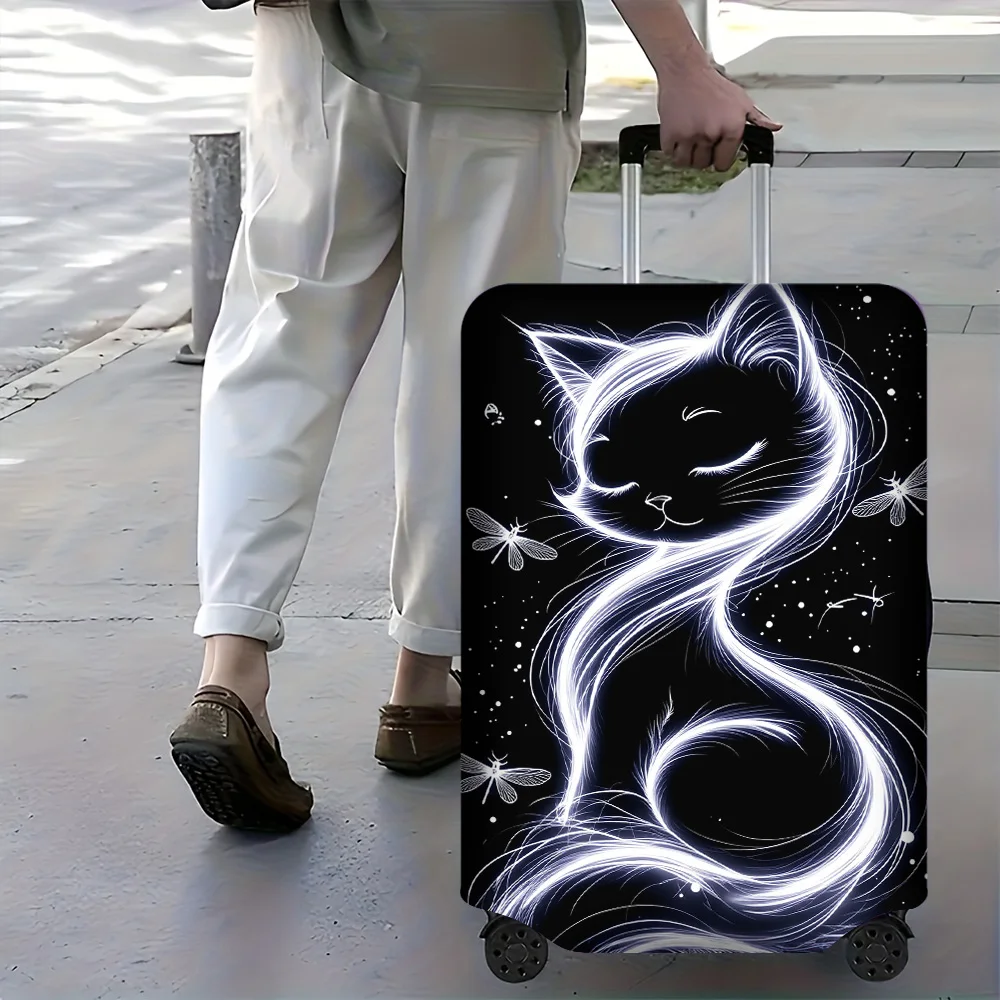 1PC whimsical printed luggage cover for luggage sizes 18-32 inches; dust and elastic travel accessories to effectively protect y
1PC whimsical printed luggage cover for luggage sizes 18-32 inches; dust and elastic travel accessories to effectively protect y