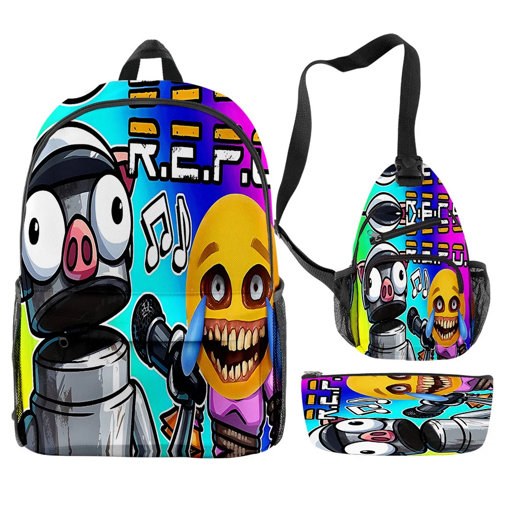 Популярная новинка Harajuku Cool R.E.P.O repo 3D принт 3 шт./компл. школьные сумки для школьников дорожный рюкзак для ноутбука нагрудная сумка пенал
Популярная новинка Harajuku Cool R.E.P.O repo 3D принт 3 шт./компл. школьные сумки для школьников дорожный рюкзак для ноутбука нагрудная сумка пенал