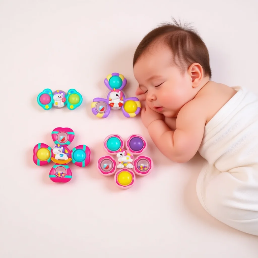 Baby Suction Spinner with Teether – Cute Cartoon Bath Toy & Must-Have Newborn Photo Prop for First Memories Christmas gifts
Baby Suction Spinner with Teether – Cute Cartoon Bath Toy & Must-Have Newborn Photo Prop for First Memories Christmas gifts