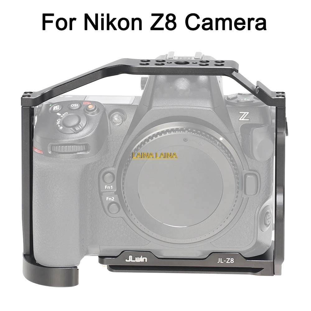 Клетка для камеры Nikon Z8 из алюминиевого сплава, полностью защищающая камеру, с резьбовым отверстием 1/4"-20, с быстросъемной пластиной для крепления к штативу
Клетка для камеры Nikon Z8 из алюминиевого сплава, полностью защищающая камеру, с резьбовым отверстием 1/4"-20, с быстросъемной пластиной для крепления к штативу