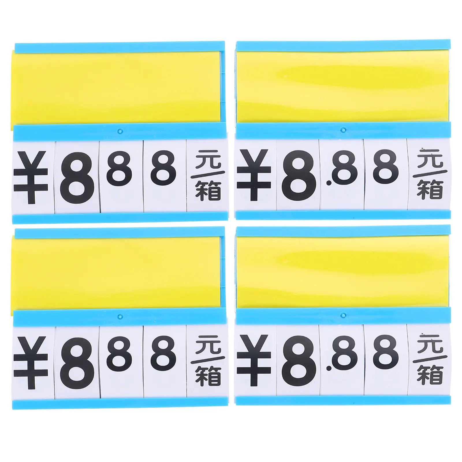 4Pcs Price Tags Supermarket Plastic Erasable Hanging Sign for Fruit Vegetable Meat Seafood Display Price Number Cards
4Pcs Price Tags Supermarket Plastic Erasable Hanging Sign for Fruit Vegetable Meat Seafood Display Price Number Cards