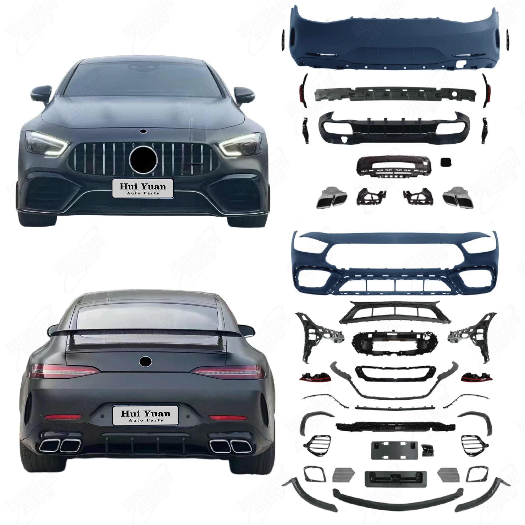 Factory Direct Sale Body Kit for GT 2020-2023 to GT63S Style With Car Bumper with Grille Rear Lip Tail Throat
Factory Direct Sale Body Kit for GT 2020-2023 to GT63S Style With Car Bumper with Grille Rear Lip Tail Throat