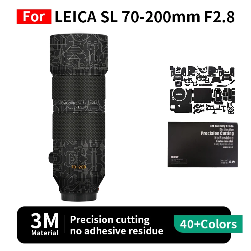 Mebont For leica 70-200mm Skin LEICA SL 70-200mm F2.8 Camera Lens Sticker Protective film full coverage protection no residue
Mebont For leica 70-200mm Skin LEICA SL 70-200mm F2.8 Camera Lens Sticker Protective film full coverage protection no residue