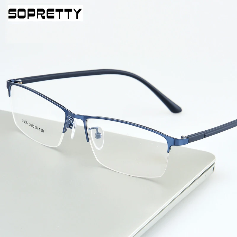 New Arrival Titaniu Alloy +TR90 Half Frame Business Leisure Metal Optical Glasses Frame, Prescription Myopia Glass Frames F2535
New Arrival Titaniu Alloy +TR90 Half Frame Business Leisure Metal Optical Glasses Frame, Prescription Myopia Glass Frames F2535