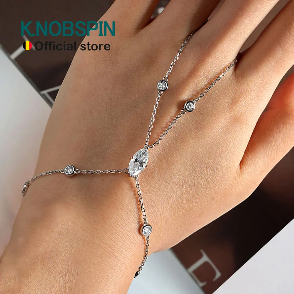 KNOBSPIN D VVS1 Муассанит Браслеты на палец для женщин Богемия Ромб Маркиза Браслет Ручные украшения s925 Серебряная тонкая цепочка
KNOBSPIN D VVS1 Муассанит Браслеты на палец для женщин Богемия Ромб Маркиза Браслет Ручные украшения s925 Серебряная тонкая цепочка