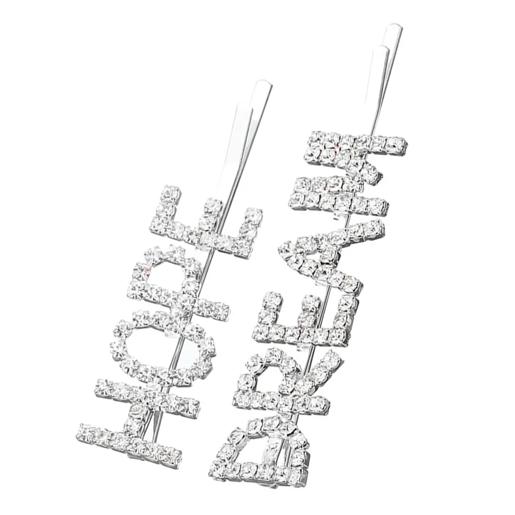 1Pair Letters Design Alloy Rhinestone Hairpins for Women Elegant Wedding Party Dance Hair Clips Hair Accessories
1Pair Letters Design Alloy Rhinestone Hairpins for Women Elegant Wedding Party Dance Hair Clips Hair Accessories