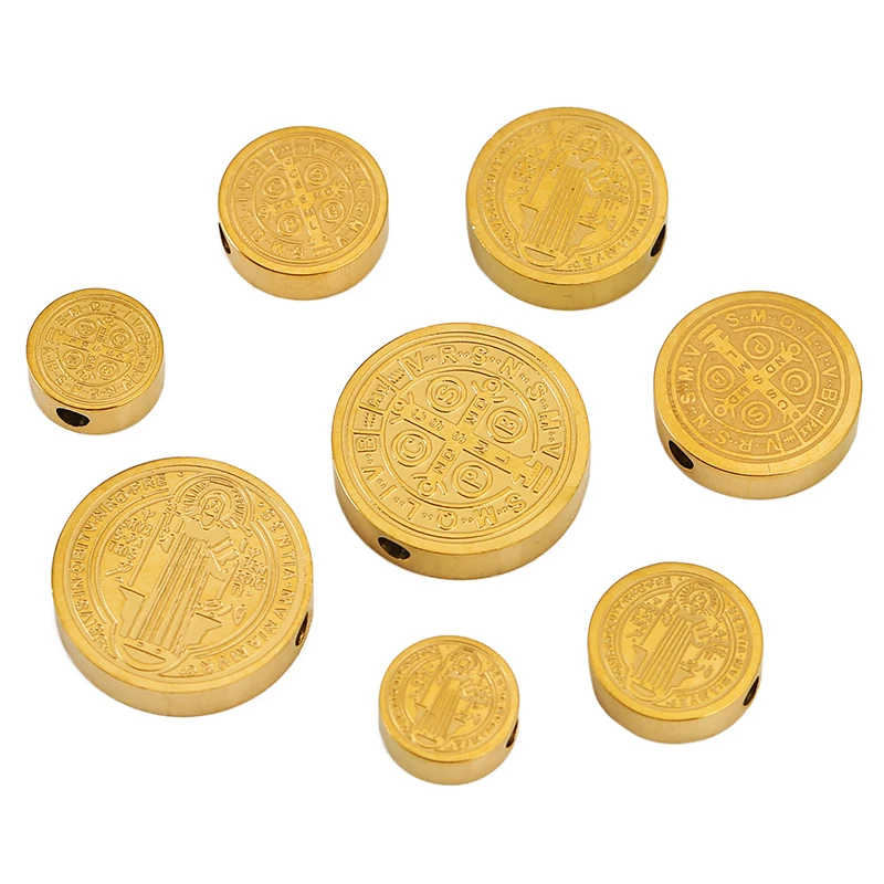 5pcs 8 10 12 15mm Stainless Steel Cross Jesus Loose Beads Round Spacer Bead for DIY Bracelet Jewelry Making Material Beads Craft
5pcs 8 10 12 15mm Stainless Steel Cross Jesus Loose Beads Round Spacer Bead for DIY Bracelet Jewelry Making Material Beads Craft