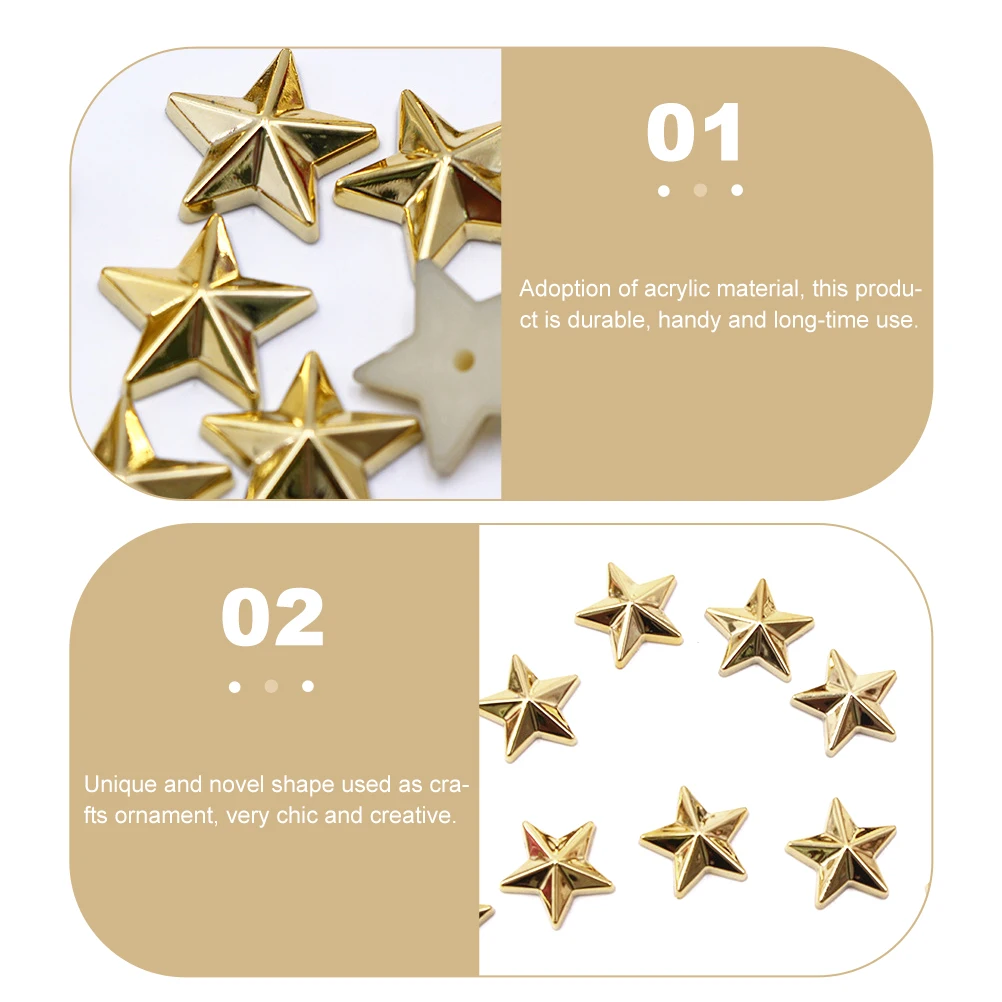 200pcs Five Pointed Star Acrylic Craft Accessories Lightweight DIY Clothes Ornaments Storage Decor Mini Decorations
200pcs Five Pointed Star Acrylic Craft Accessories Lightweight DIY Clothes Ornaments Storage Decor Mini Decorations