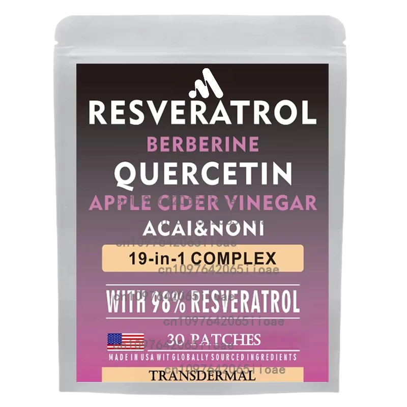 Resveratrol Transdermal Patches with Quercetin Berberine Milk Thistle Anti-Aging 30 Patches
Resveratrol Transdermal Patches with Quercetin Berberine Milk Thistle Anti-Aging 30 Patches