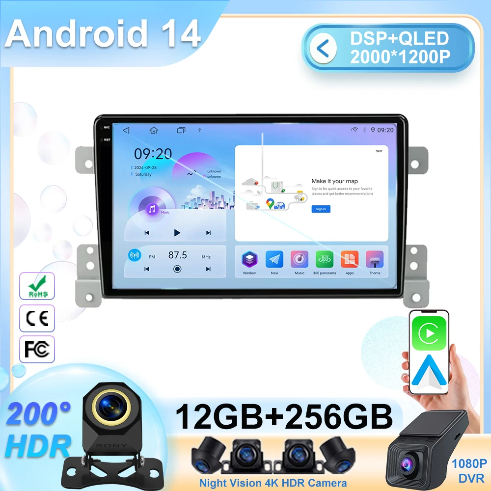 Car Android Dvd Auto Radio For Suzuki Grand Vitara 3 2005 - 2015 Multimedia Player GPS Navigation 5G wifi BT No 2din DVD
Car Android Dvd Auto Radio For Suzuki Grand Vitara 3 2005 - 2015 Multimedia Player GPS Navigation 5G wifi BT No 2din DVD