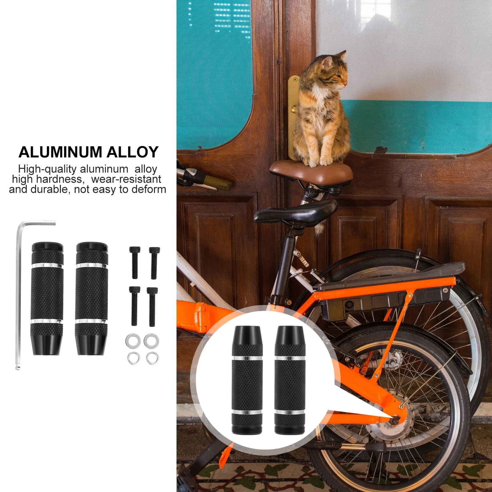 Aluminum Alloy Bicycle Pedals Black Sturdy Wear-Resistant For Mountain Bike Kids Adult Long Length Rainproof Bicycles Rear
Aluminum Alloy Bicycle Pedals Black Sturdy Wear-Resistant For Mountain Bike Kids Adult Long Length Rainproof Bicycles Rear