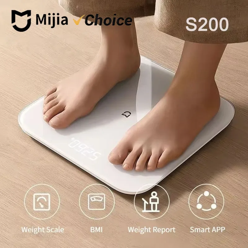 Mijia Scale S200 High Precision Sensor Balance Test Weight Report LED Screen Multifunctional Smart Scale with Mi Home APP
Mijia Scale S200 High Precision Sensor Balance Test Weight Report LED Screen Multifunctional Smart Scale with Mi Home APP