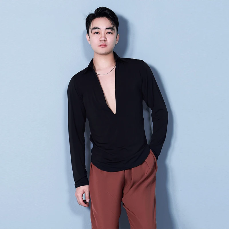 New Latin Dance Tops Adult Male Dance Shirt Tango Dance Costume Men Performance Stage Wear Baggy Latin Practice Clothes VBH654
New Latin Dance Tops Adult Male Dance Shirt Tango Dance Costume Men Performance Stage Wear Baggy Latin Practice Clothes VBH654