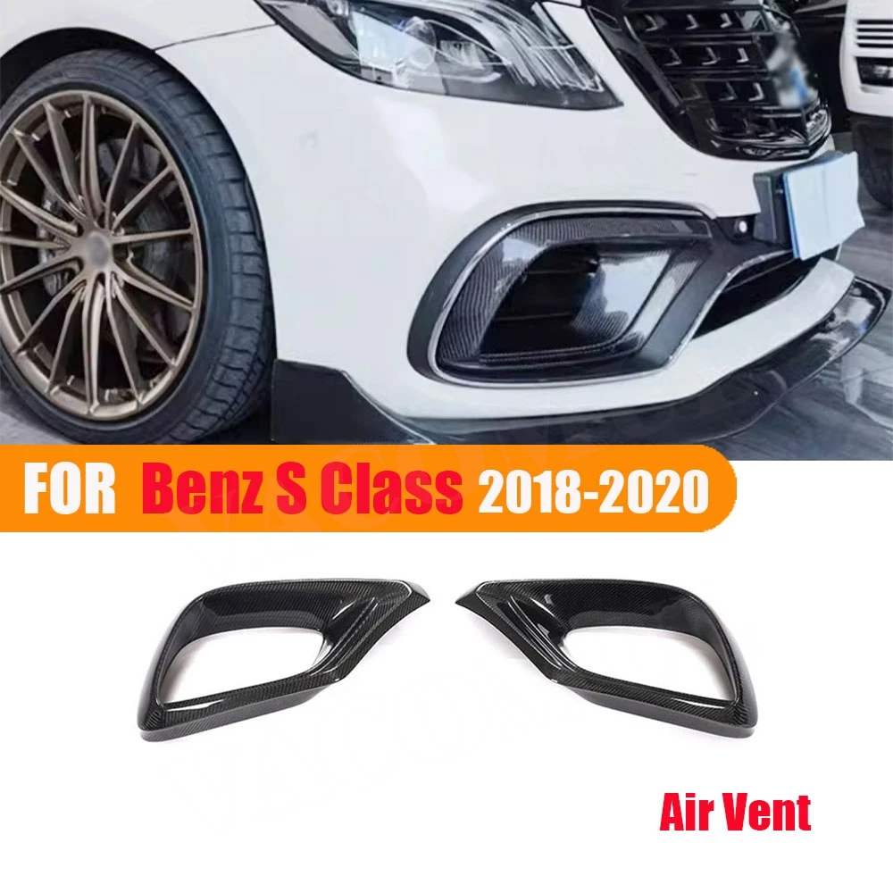 VACOMUL Carbon Fiber Front Bumper Air Vent Outlet Cover For Mercedes Benz S Class W222 S63 AMG 2018-2020 Fog Lamp Frame Bodykit
VACOMUL Carbon Fiber Front Bumper Air Vent Outlet Cover For Mercedes Benz S Class W222 S63 AMG 2018-2020 Fog Lamp Frame Bodykit