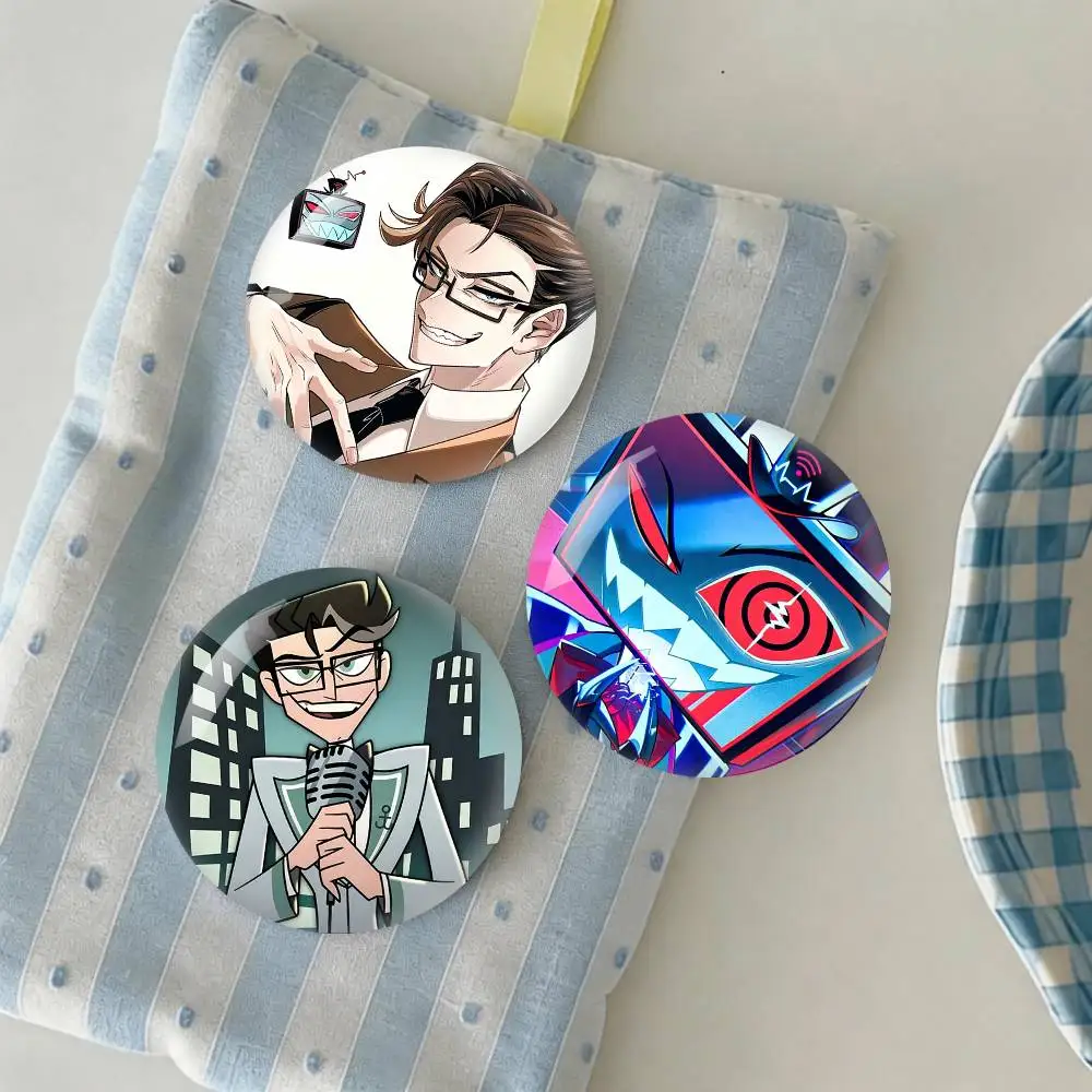 V-Vincent H-Hazbin H-Hotel Badge Tinplate Soft Button Pin Brooch Metal Badge Custom Jewelry Accessories Hat Bag Lapel
V-Vincent H-Hazbin H-Hotel Badge Tinplate Soft Button Pin Brooch Metal Badge Custom Jewelry Accessories Hat Bag Lapel