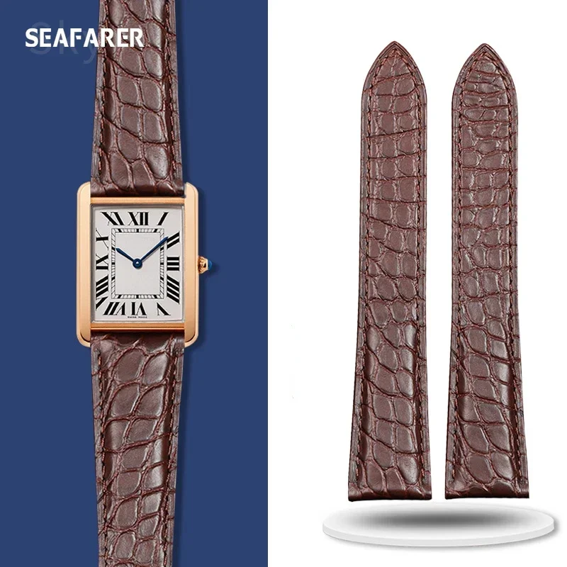 Crocodile Genuine Leather Watch Strap for Cartier Tank Men Key London Kalibo Waterproof Watchband Accessories22 23mm Wrist Strap
Crocodile Genuine Leather Watch Strap for Cartier Tank Men Key London Kalibo Waterproof Watchband Accessories22 23mm Wrist Strap
