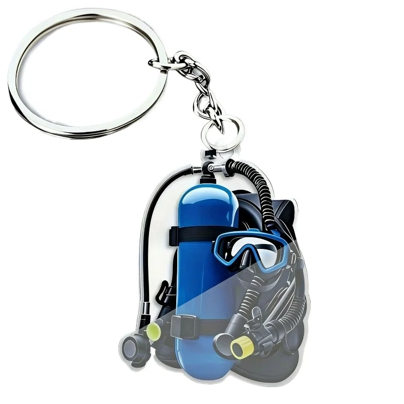 2D Flat Acrylic Creative Simulation Diving Equipment Keychain Fashion Backpack Decoration Fun Personalized Jewelry Gift
2D Flat Acrylic Creative Simulation Diving Equipment Keychain Fashion Backpack Decoration Fun Personalized Jewelry Gift