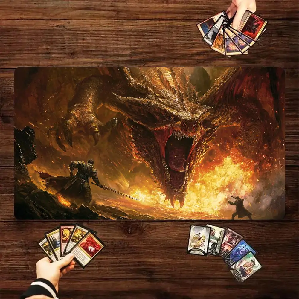 Fierce golden giant dragon MTG Playmat Non-Slip Magic Card Battle Mat 35X60CM gathering gaming mats tapete magic mtg card pad
Fierce golden giant dragon MTG Playmat Non-Slip Magic Card Battle Mat 35X60CM gathering gaming mats tapete magic mtg card pad