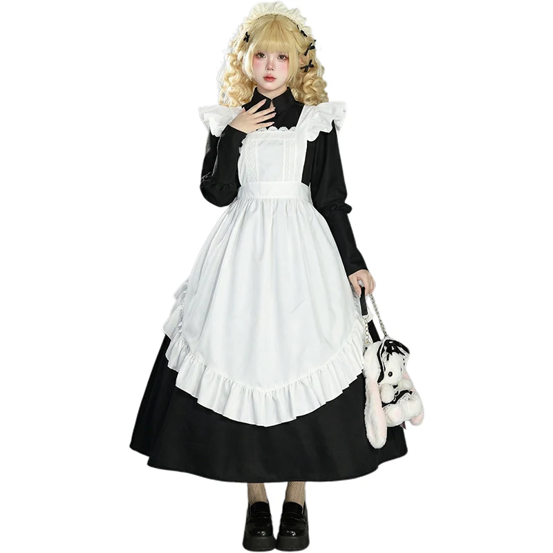 S-5XL Black And White Old Castle Maid Cosplay Costume Housekeeper Maid Dress Cafe Attendant Suit For Lolita Cute Dress Party
S-5XL Black And White Old Castle Maid Cosplay Costume Housekeeper Maid Dress Cafe Attendant Suit For Lolita Cute Dress Party