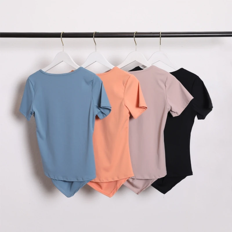 Women's Yoga Shirts Sexy Short Sleeve Sports Top Fitness T-shirts Quick Dry Gym Clothing Running T-shirt Sport Shirt
Women's Yoga Shirts Sexy Short Sleeve Sports Top Fitness T-shirts Quick Dry Gym Clothing Running T-shirt Sport Shirt