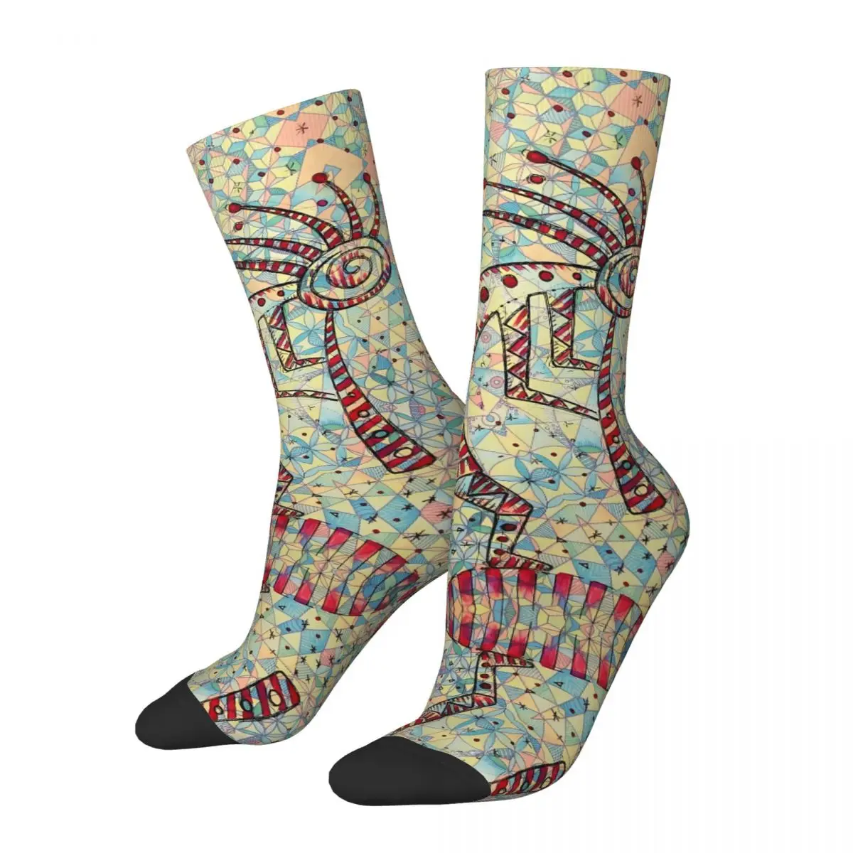 Funny Happy Sock for Men Hopi Kokopelli Vintage Breathable Pattern Printed Crew Sock Novelty Gift
Funny Happy Sock for Men Hopi Kokopelli Vintage Breathable Pattern Printed Crew Sock Novelty Gift