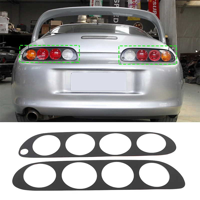 Black Aluminum Taillight Trim Cover for Toyota Supra A80 MK4 1993-2002 Glossy Dark Edge Decoration 2Pcs/Set
Black Aluminum Taillight Trim Cover for Toyota Supra A80 MK4 1993-2002 Glossy Dark Edge Decoration 2Pcs/Set