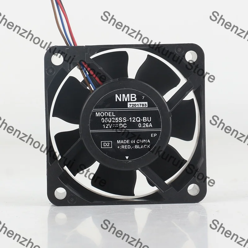 60X60X25MM New original NMB DC 12V 0.26A AC EC 6025 chassis Server inverter Four-wire 06025SS-12Q-BU cooling fan
60X60X25MM New original NMB DC 12V 0.26A AC EC 6025 chassis Server inverter Four-wire 06025SS-12Q-BU cooling fan