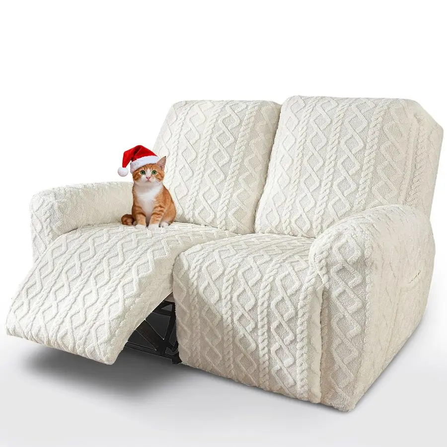 Комплект из 6 чехлов для дивана-реклайнера с геометрическим жаккардовым узором, мягкие пушистые противоскользящие чехлы для мебели
Комплект из 6 чехлов для дивана-реклайнера с геометрическим жаккардовым узором, мягкие пушистые противоскользящие чехлы для мебели