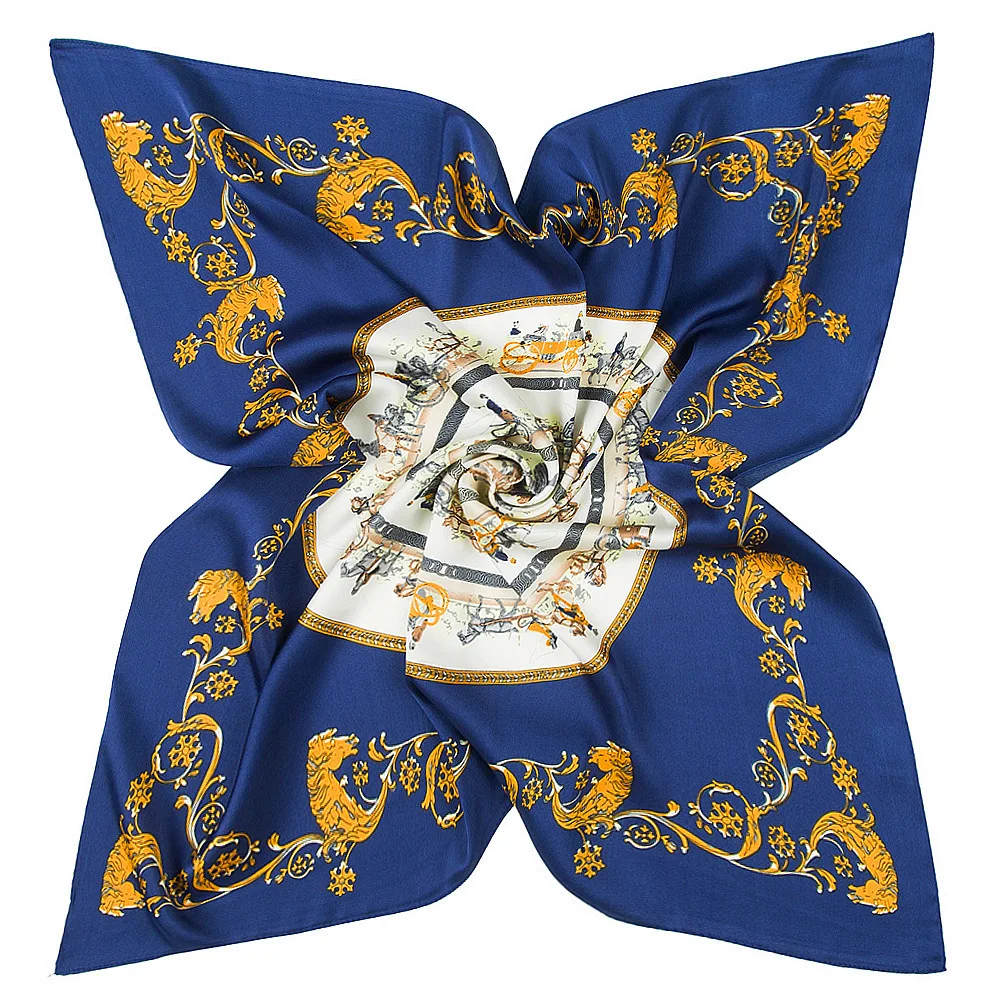 Elegant 60cm Square Silk Scarf Royal Carriage Travel Pattern Women's Fashion Accessory Decorative Animal Print Versatile Scarf
Elegant 60cm Square Silk Scarf Royal Carriage Travel Pattern Women's Fashion Accessory Decorative Animal Print Versatile Scarf