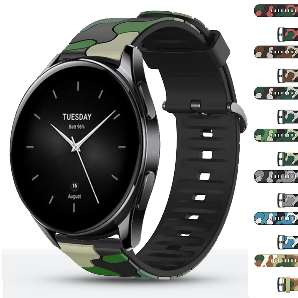 22mm fashion camouflage silicone strap for Mi Watch S2 46mm 42mm/Mi Watch S1 Pro Active Color2 watch strap replacement 2023
22mm fashion camouflage silicone strap for Mi Watch S2 46mm 42mm/Mi Watch S1 Pro Active Color2 watch strap replacement 2023