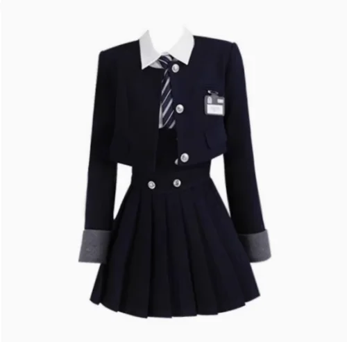 Короткий пиджак JK Uniform, комплект женской плиссированной юбки в американском студенческом стиле
Короткий пиджак JK Uniform, комплект женской плиссированной юбки в американском студенческом стиле