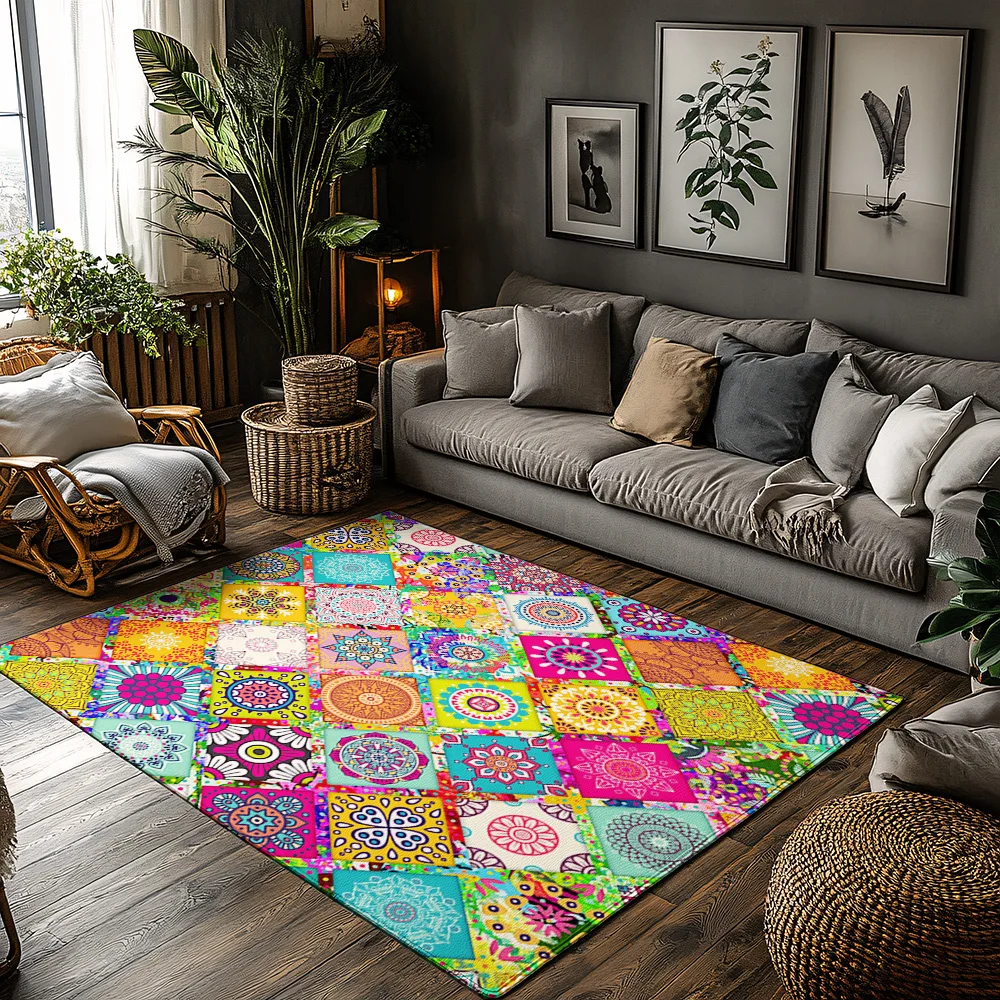 Богемные коврики в персидском стиле, нескользящий коврик, винтажный напольный коврик, современный домашний декор, турецкий ковер, моющийся с этническим узором
Богемные коврики в персидском стиле, нескользящий коврик, винтажный напольный коврик, современный домашний декор, турецкий ковер, моющийся с этническим узором