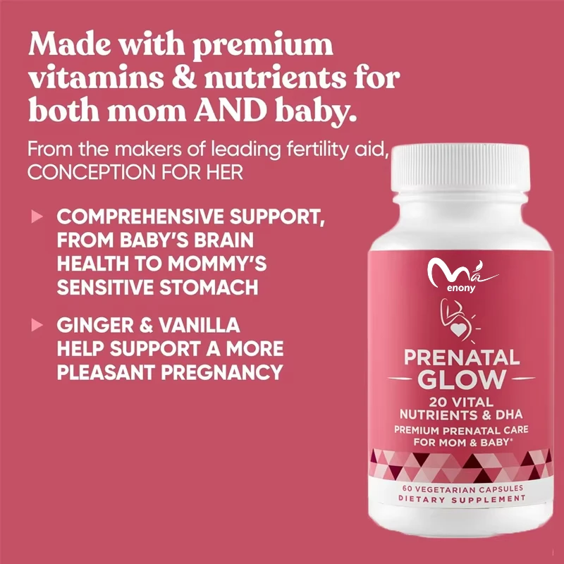Women's Prenatal Vitamin 20 in 1 Essential Nutrients for Healthy Pregnancy and Fetal Development -Folic Acid and DHA 60 Capsules
Women's Prenatal Vitamin 20 in 1 Essential Nutrients for Healthy Pregnancy and Fetal Development -Folic Acid and DHA 60 Capsules