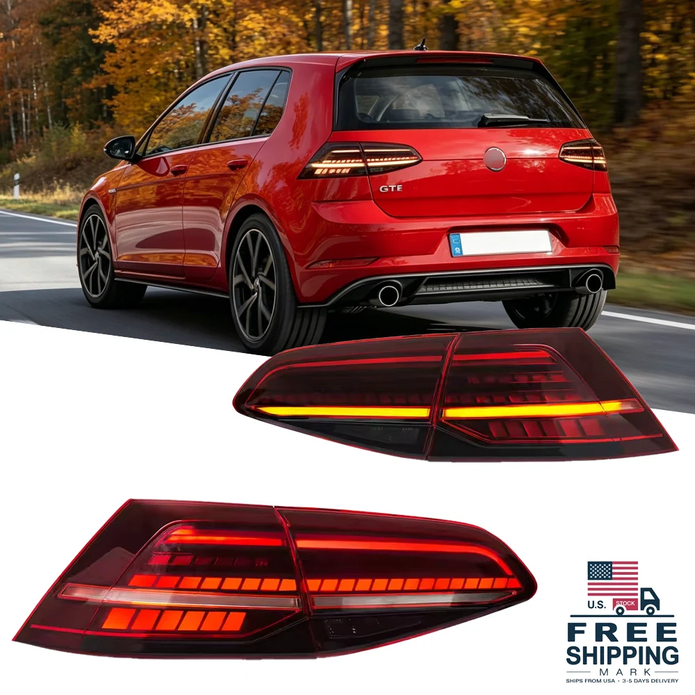 Светодиодные задние фонари TYPY для Golf MK7 MK7.5 Hatchback 2013-2021 с последовательным сигналом поворота
Светодиодные задние фонари TYPY для Golf MK7 MK7.5 Hatchback 2013-2021 с последовательным сигналом поворота