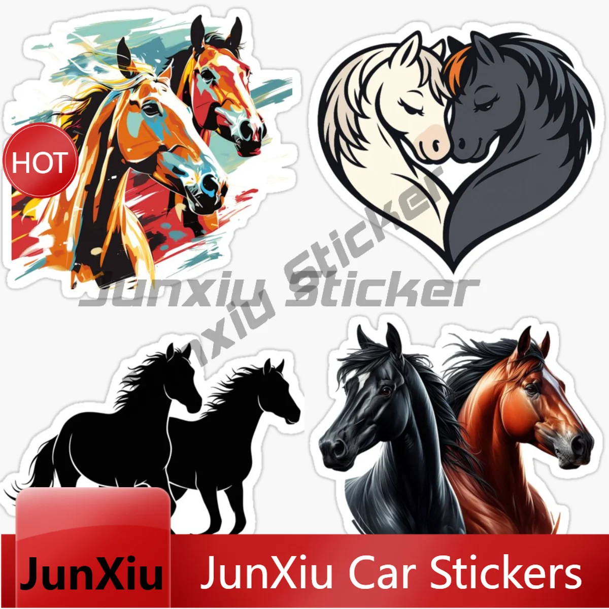Two Horses Car Stickers for Auto Motocross Racing Laptop Helmet Trunk Waterproof Car Accessories Vinyl Self-adhesive Decals
Two Horses Car Stickers for Auto Motocross Racing Laptop Helmet Trunk Waterproof Car Accessories Vinyl Self-adhesive Decals