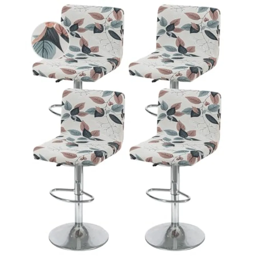 Bar Stool Covers with Backs, 4 Pack Stretch Bar Stool Chair Covers, Knitted Jacquard Bar Stool Covers, Washable Bar Chair Cover
Bar Stool Covers with Backs, 4 Pack Stretch Bar Stool Chair Covers, Knitted Jacquard Bar Stool Covers, Washable Bar Chair Cover