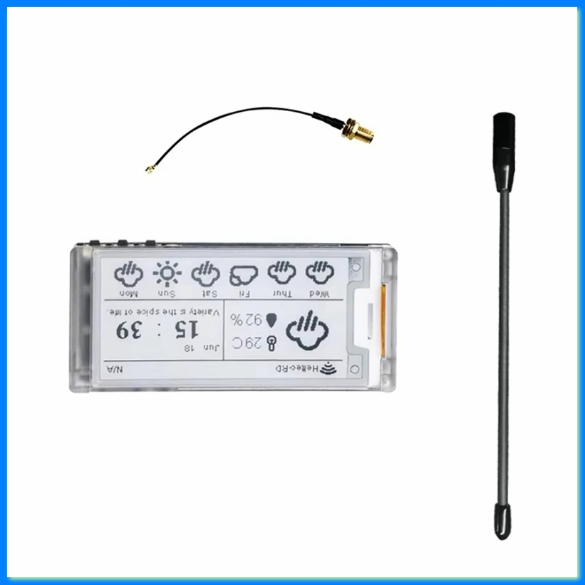 E-Ink Display LoRa Devboard Esp32 2.13 Inch E-Paper Monitor WiFi BLE, LoRa Gateway Antenna 915MHZ-A19I
E-Ink Display LoRa Devboard Esp32 2.13 Inch E-Paper Monitor WiFi BLE, LoRa Gateway Antenna 915MHZ-A19I