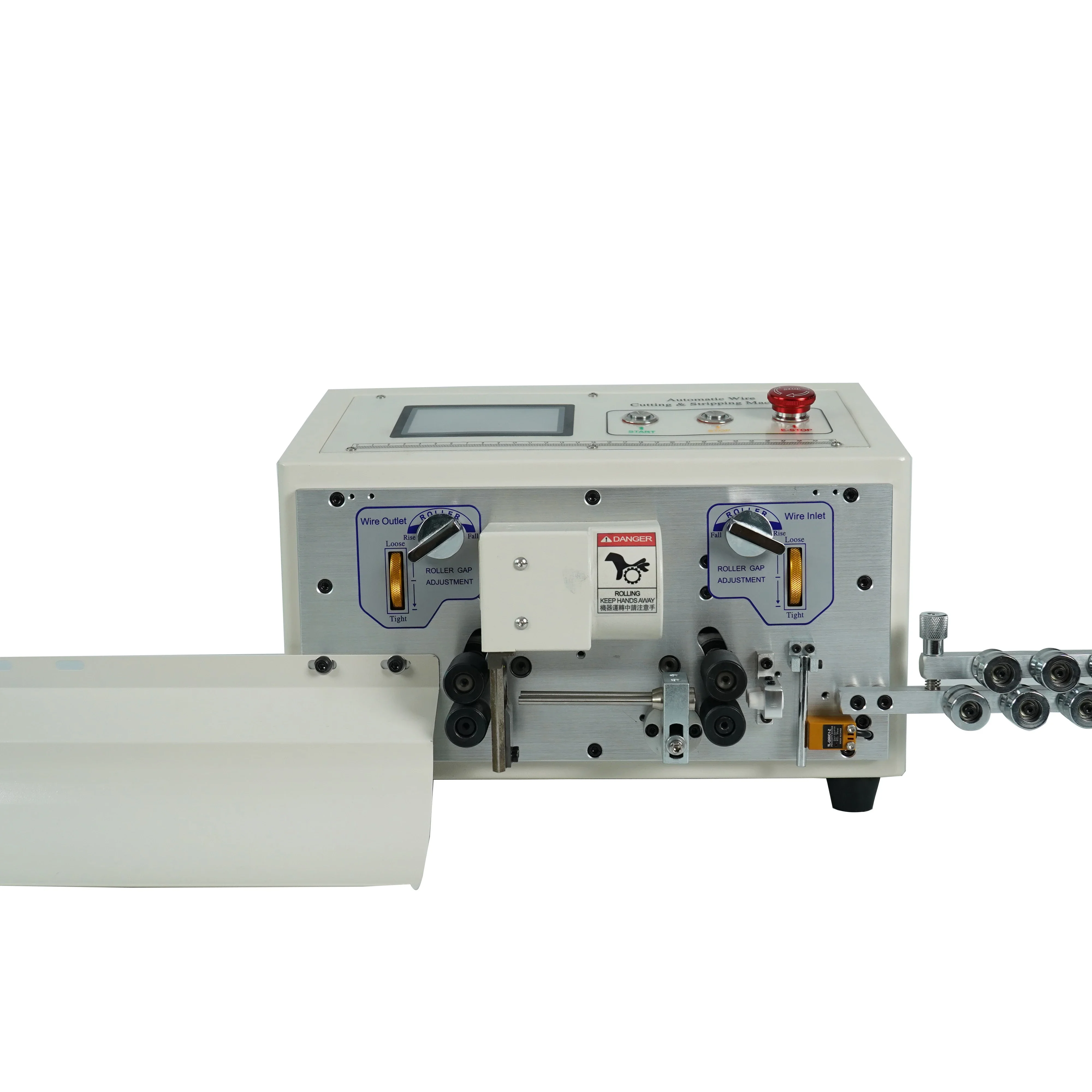 TOP68-SDB/S Double Wire Stripper Machine Cable Cutter with Touch Screen for Wire Stripping & Cabling for Feeding
TOP68-SDB/S Double Wire Stripper Machine Cable Cutter with Touch Screen for Wire Stripping & Cabling for Feeding